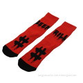 SPS-125 2015 hot wholesale custom red middle-long shaft cotton sport socks